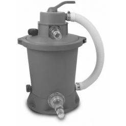 EXIT TOYS EXIT Stone Zwembad ø360x122cm Met Overkapping En Zandfilter- En Warmtepomp - Grijs -Piscine Soldes Boutique 64076587 4