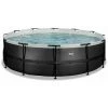 EXIT TOYS EXIT Black Leather Zwembad ø488x122cm Met Zandfilterpomp - Zwart -Piscine Soldes Boutique 64076609 1