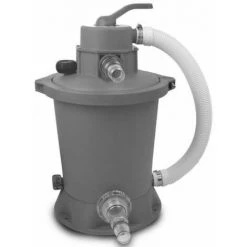 EXIT TOYS EXIT Wood Zwembad ø488x122cm Met Overkapping En Zandfilterpomp - Bruin -Piscine Soldes Boutique 64076623 3