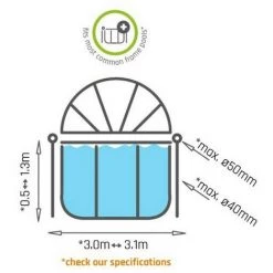 EXIT TOYS EXIT Zwembad Schaduwdoek ø300cm