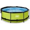 EXIT TOYS EXIT Lime Zwembad ø244x76cm Met Schaduwdoek En Filterpomp - Groen -Piscine Soldes Boutique 64076662 1