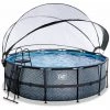EXIT TOYS EXIT Stone Zwembad ø427x122cm Met Overkapping En Zandfilterpomp - Grijs 2 EXIT TOYS EXIT Stone Zwembad ø427x122cm Met Overkapping En Zandfilterpomp - Grijs -Piscine Soldes Boutique 64076675 1
