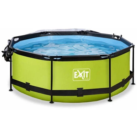 EXIT TOYS EXIT Lime Zwembad ø300x76cm Met Overkapping En Filterpomp - Groen 4 EXIT TOYS EXIT Lime Zwembad ø300x76cm Met Overkapping En Filterpomp - Groen – Image 2