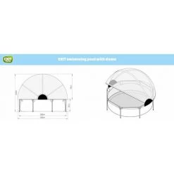 EXIT TOYS EXIT Lime Zwembad ø300x76cm Met Overkapping En Filterpomp - Groen 9 EXIT TOYS EXIT Lime Zwembad ø300x76cm Met Overkapping En Filterpomp - Groen -Piscine Soldes Boutique 64076685 4