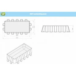 EXIT TOYS EXIT Black Leather Zwembad 540x250x122cm Met Filterpomp - Zwart -Piscine Soldes Boutique 64076698 5