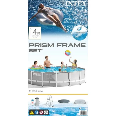Intex Zwembad Prism Frame Pool Set (Ø427 X 107) 7 Intex Zwembad Prism Frame Pool Set (Ø427 X 107) – Image 5