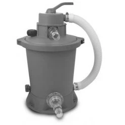 EXIT TOYS EXIT Wood Zwembad ø427x122cm Met Overkapping En Zandfilter- En Warmtepomp - Bruin -Piscine Soldes Boutique 64076712 4