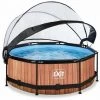 EXIT TOYS EXIT Wood Zwembad ø244x76cm Met Overkapping En Filterpomp - Bruin 1 EXIT TOYS EXIT Wood Zwembad ø244x76cm Met Overkapping En Filterpomp - Bruin -Piscine Soldes Boutique 64076717 1