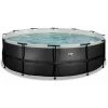 EXIT TOYS EXIT Black Leather Zwembad ø488x122cm Met Filterpomp - Zwart