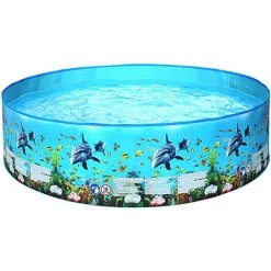 TANCYCO 244 * 38cm / 96.1 * 15in Piscine Extérieure Pour Enfants Piscines De Forme Ronde Pliables Portables Pour Enfants Tout-petits Jeu D'eau D'été -Piscine Soldes Boutique 64277705 2