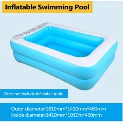 TANCYCO Bébé Piscine Gonflable Bébés Gonflable été Cool Baignoire Enfants Jardin Eau Jouant Piscine Gonflable (1.81 * 1.41 * 0.46m) 8 TANCYCO Bébé Piscine Gonflable Bébés Gonflable été Cool Baignoire Enfants Jardin Eau Jouant Piscine Gonflable (1.81 * 1.41 * 0.46m) -Piscine Soldes Boutique 64277747 2