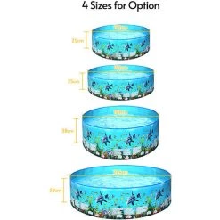 TANCYCO 183 * 38cm / 72 * 15in Piscine Extérieure Pour Enfants Piscines De Forme Ronde Pliables Portables Pour Enfants Tout-petits Jeu D'eau D'été -Piscine Soldes Boutique 64277751 3