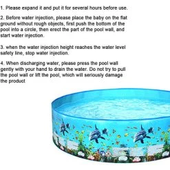 TANCYCO 183 * 38cm / 72 * 15in Piscine Extérieure Pour Enfants Piscines De Forme Ronde Pliables Portables Pour Enfants Tout-petits Jeu D'eau D'été -Piscine Soldes Boutique 64277751 5