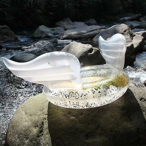 LTS FAFA Ailes D'ange Gonflable Flotteur De Bain Anneau Confettis Salon Transparent Pour été Piscine Fête Amusant Plage Tube D'eau Jouets Femmes Adultes 5 LTS FAFA Ailes D'ange Gonflable Flotteur De Bain Anneau Confettis Salon Transparent Pour été Piscine Fête Amusant Plage Tube D'eau Jouets Femmes Adultes – Image 3