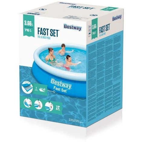 Piscine Gonflable Bestway Ronde 366x76 Cm - Fast Set Pools 6 Piscine Gonflable Bestway Ronde 366x76 Cm - Fast Set Pools – Image 4