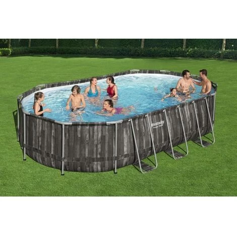 Piscine Tubulaire Bestway Ovale 610x366x122 Cm - Accessoires Inclus 4 Piscine Tubulaire Bestway Ovale 610x366x122 Cm - Accessoires Inclus – Image 2