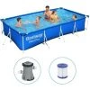 Piscine Tubulaire Bestway Rectangulaire 400x211x81 Cm - Avec Pompe De Filtration -Piscine Soldes Boutique 65181679 1