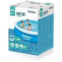 Piscine Gonflable Bestway Ronde 366x76 Cm - Fast Set Pools 10 Piscine Gonflable Bestway Ronde 366x76 Cm - Fast Set Pools -Piscine Soldes Boutique 65181690 4