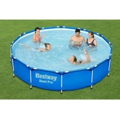 Piscine Tubulaire Bestway Ronde 366x76 Cm - Avec Pompe De Filtration 8 Piscine Tubulaire Bestway Ronde 366x76 Cm - Avec Pompe De Filtration -Piscine Soldes Boutique 65181693 2