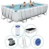 Piscine Tubulaire Bestway Rectangulaire 549x274x122 Cm - Accessoires Inclus -Piscine Soldes Boutique 65181728 1