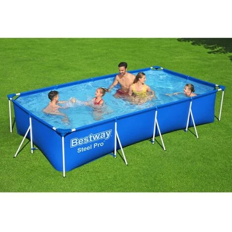 Piscine Tubulaire Bestway Rectangulaire 400x211x81 Cm - Avec Pompe De Filtration 4 Piscine Tubulaire Bestway Rectangulaire 400x211x81 Cm - Avec Pompe De Filtration – Image 2