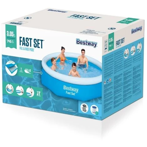 Piscine Gonflable Bestway Ronde 305x76 Cm - Avec Pompe De Filtration 6 Piscine Gonflable Bestway Ronde 305x76 Cm - Avec Pompe De Filtration – Image 4