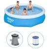 Piscine Gonflable Bestway Ronde 305x76 Cm - Avec Pompe De Filtration -Piscine Soldes Boutique 65181794 1