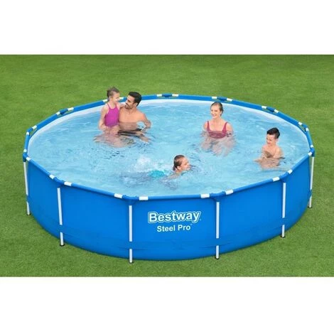 Piscine Tubulaire Bestway Ronde 396x84 Cm - Avec Pompe De Filtration 4 Piscine Tubulaire Bestway Ronde 396x84 Cm - Avec Pompe De Filtration – Image 2