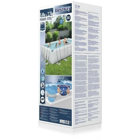 Piscine Tubulaire Bestway Rectangulaire 549x274x122 Cm - Accessoires Inclus 6 Piscine Tubulaire Bestway Rectangulaire 549x274x122 Cm - Accessoires Inclus – Image 4