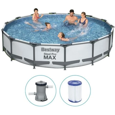 Piscine Tubulaire Bestway Ronde 427x107 Cm - Avec Pompe De Filtration 3 Piscine Tubulaire Bestway Ronde 427x107 Cm - Avec Pompe De Filtration