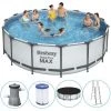 Piscine Tubulaire Bestway Ronde 488x122 Cm - Accessoires Inclus 2 Piscine Tubulaire Bestway Ronde 488x122 Cm - Accessoires Inclus -Piscine Soldes Boutique 65182495 1