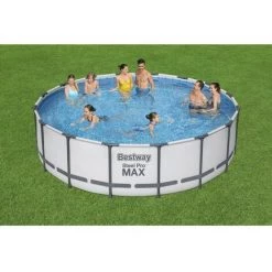 Piscine Tubulaire Bestway Ronde 488x122 Cm - Accessoires Inclus -Piscine Soldes Boutique 65182509 2