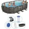 Piscine Tubulaire Bestway Ovale 610x366x122 Cm - Accessoires Inclus 1 Piscine Tubulaire Bestway Ovale 610x366x122 Cm - Accessoires Inclus -Piscine Soldes Boutique 65182788 1
