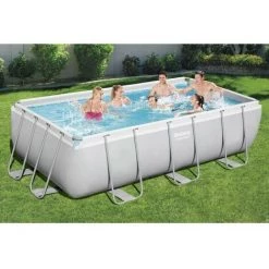 Piscine Tubulaire Bestway Rectangulaire 404x201x100 Cm - Avec Pompe De Filtration 8 Piscine Tubulaire Bestway Rectangulaire 404x201x100 Cm - Avec Pompe De Filtration -Piscine Soldes Boutique 65182801 2