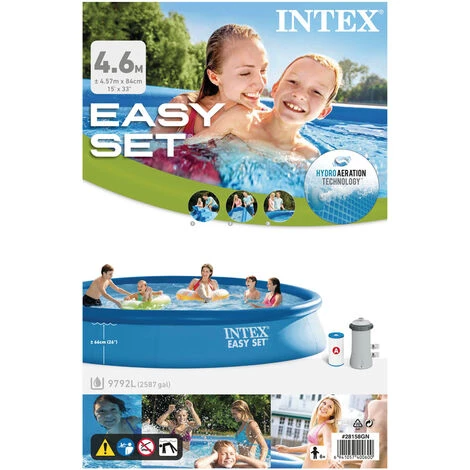 Piscine Gonflable Intex Ronde 457x84 Cm - Avec Pompe De Filtration 7 Piscine Gonflable Intex Ronde 457x84 Cm - Avec Pompe De Filtration – Image 5
