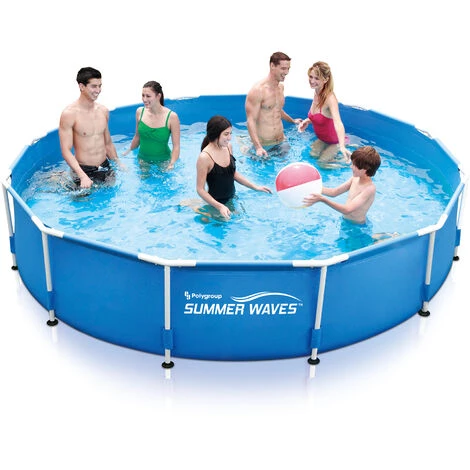EDG By AQUALUX INTERNATIONAL Kit Piscine Hors Sol - Tubulaire - Ronde - 366 X 76 Cm - Avec Filtration - Bleu 4 EDG By AQUALUX INTERNATIONAL Kit Piscine Hors Sol - Tubulaire - Ronde - 366 X 76 Cm - Avec Filtration - Bleu – Image 2