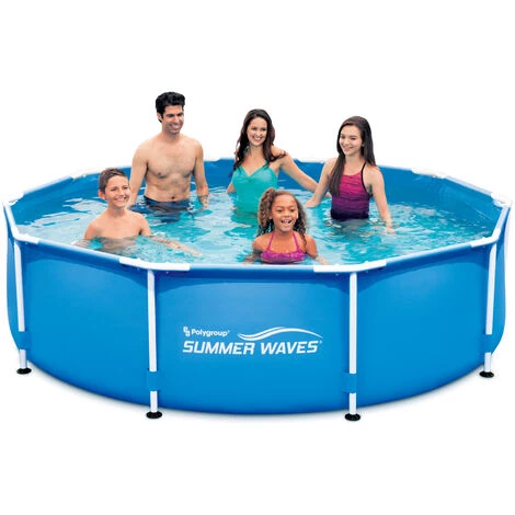 EDG By AQUALUX INTERNATIONAL Kit Piscine Hors Sol - Tubulaire - Ronde - 366 X 76 Cm - Avec Filtration - Bleu 4 EDG By AQUALUX INTERNATIONAL Kit Piscine Hors Sol - Tubulaire - Ronde - 366 X 76 Cm - Avec Filtration - Bleu – Image 2
