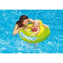BENOBBY KIDS Bouée De Sauvetage Fluo, Verte Et Jaune, Tapis De Piscine, Anneau De Natation Pour Enfant, 76 Cm -Piscine Soldes Boutique 65371475 3