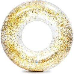 BENOBBY KIDS Flotteur Pour Piscine Et Plage Vinyle Monotone Transparent - Flotteurs Pour Piscine Et Plage (Transparent, Flotteur, Monotone, Vinyle, 9 An(s), Garçon/fille), Doré 90cm-1pc (1 Nuancier + 1 Pompe Manuelle)