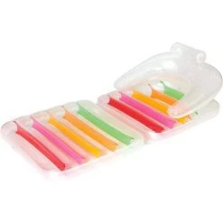 BENOBBY KIDS Chaise Longue Gonflable Pliante Haute Couture 201x89 Cm Trois Chambres à Air Et Soupapes De Sécurité Pour Un Gonflage Rapide Et Facile Avec Patch Inclus