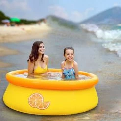 BDD Inflatable Swimming Pool, Children's Outdoor Play, Orange Shape Swimming Pool -Piscine Soldes Boutique 65376251 4