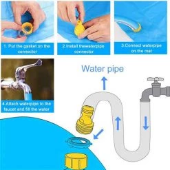 BDD Lettres De Dessin Animé Tapis De Pulvérisation Tapis De Jeu De Pelouse En Plein Air Pour Enfants Tapis De Jeu D'eau Jouets Tapis D'arrosage 170cm -Piscine Soldes Boutique 65376299 5