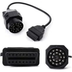 BENOBBY KIDS BMW Adaptateur De Diagnostic Rond OBD2 II 20 Broches Pour BMW E36 E46 E38 E39 E53 X5 Z3