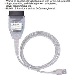 BENOBBY KIDS Adaptateur De Câble Diagnostic à Bord 12‑24 V, Câble De Diagnostic Avec Interrupteur, Pour Outil De Dépannage Automobile K+CAN K+DCAN -Piscine Soldes Boutique 65443199 5