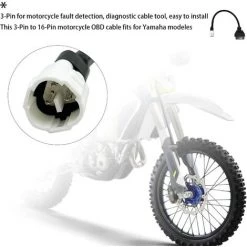 BENOBBY KIDS Câble De Scanner De Moto OBD2 Connecteur De Câble Scanner 3 Broches Adaptateur De Câble De Diagnostic à 16 Broches OBD2 Scanner De Code D'erreur Pour Moto X-Max N-Max MT-125 9 BENOBBY KIDS Câble De Scanner De Moto OBD2 Connecteur De Câble Scanner 3 Broches Adaptateur De Câble De Diagnostic à 16 Broches OBD2 Scanner De Code D'erreur Pour Moto X-Max N-Max MT-125 -Piscine Soldes Boutique 65443341 3