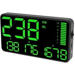 BENOBBY KIDS GPS Tête Haute Avec écran LCD Pour Voiture - Alerte De Survitesse - Km/h / Mph - Compteur De Vitesse