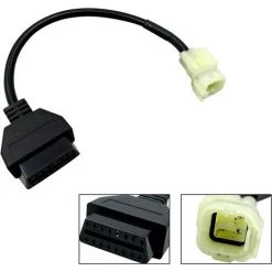 BENOBBY KIDS 4 Broches OBD2 Câbles De Moto 4 Broches (K-Line) à OBD2 Adaptateur De Câble De Diagnostic Pour Honda 4 Broches Câble Adaptateur OBDII