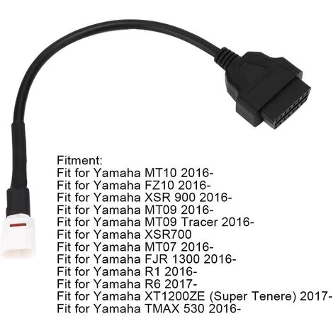 BENOBBY KIDS Adaptateur De Câble De Diagnostic, Adaptateur 4 Broches Vers Obd2, Scanner De Connecteur De Câble OBD2 Pour Moto Vélo ATV 7 BENOBBY KIDS Adaptateur De Câble De Diagnostic, Adaptateur 4 Broches Vers Obd2, Scanner De Connecteur De Câble OBD2 Pour Moto Vélo ATV – Image 5