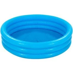 OSQI Intex 59416NP Pataugeoire Gonflable à Trois Anneaux Bleu Cristal 1.14mx 25cm