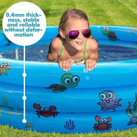 HELLO KITTY BAIN Piscine Gonflable Baignoire Gonflable Piscine Gonflable Pour Enfants Cartoon épais Piscine Gonflable Ronde (100CM) Piscine De Jardin Gonflable 6 HELLO KITTY BAIN Piscine Gonflable Baignoire Gonflable Piscine Gonflable Pour Enfants Cartoon épais Piscine Gonflable Ronde (100CM) Piscine De Jardin Gonflable – Image 4
